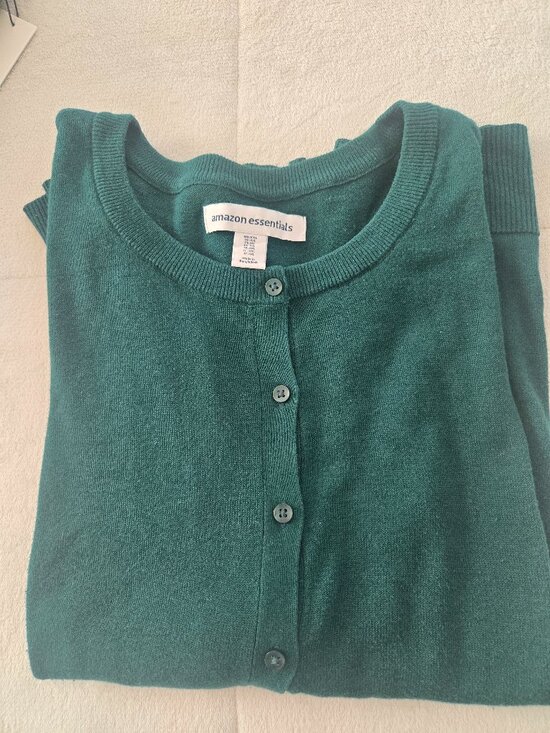 Amazon Essentials Sweaters - Basic green cardigan